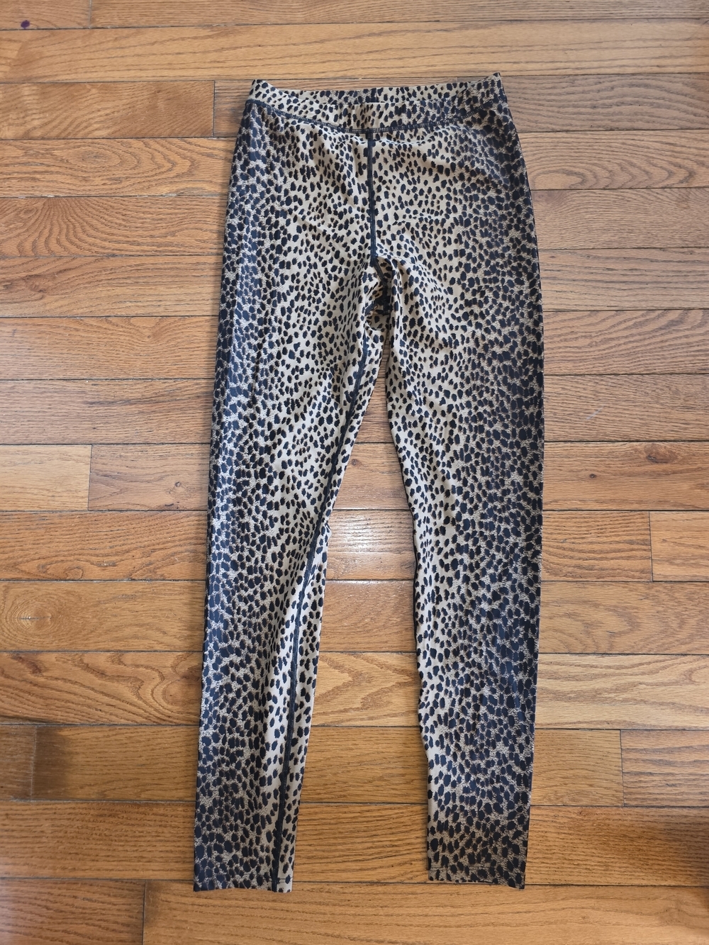 H&M Leopard Print Leggings in Tan and Black